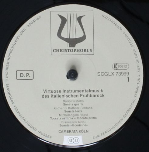 Christophorus SCGLX 73999 - Camerata Köln - Virtuose Instrumenta - Image 5
