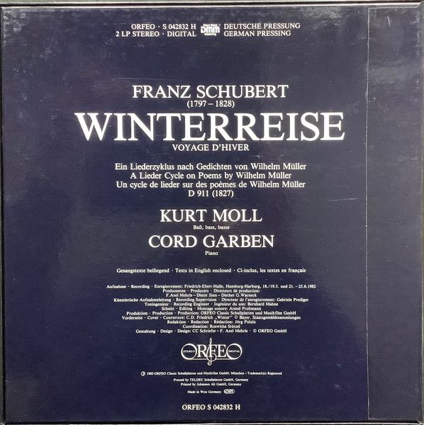 Orfeo (2) S 042832 H - Franz Schubert, Kurt Moll, Cord Garben - - Image 2