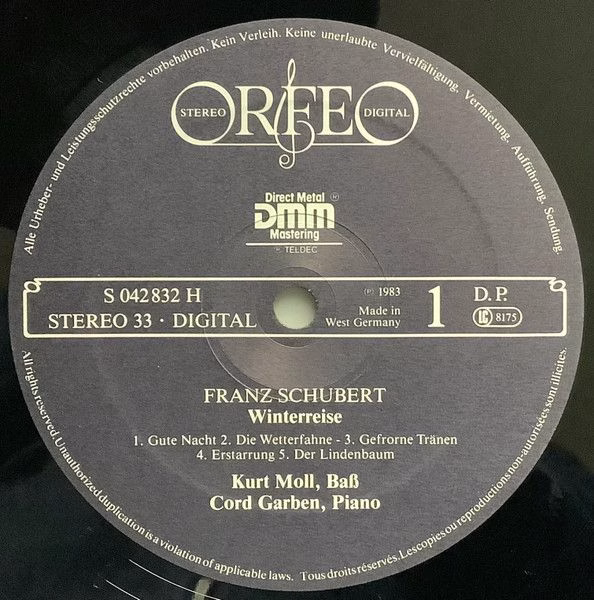 Orfeo (2) S 042832 H - Franz Schubert, Kurt Moll, Cord Garben - - Image 3