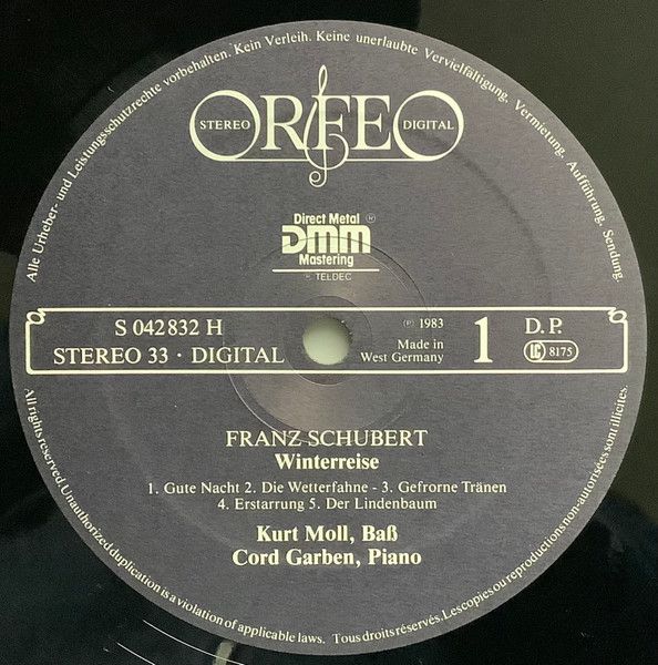 Orfeo (2) S 042832 H - Franz Schubert, Kurt Moll, Cord Garben - - Image 3