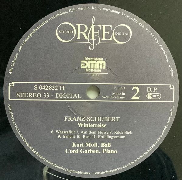 Orfeo (2) S 042832 H - Franz Schubert, Kurt Moll, Cord Garben - - Image 4