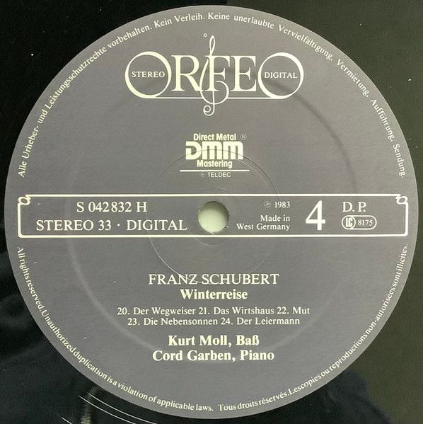 Orfeo (2) S 042832 H - Franz Schubert, Kurt Moll, Cord Garben - - Image 6