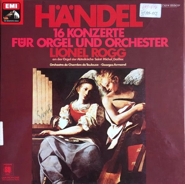 His Master's Voice 1C 163-14 051/54 QY - Georg Friedrich Händel,