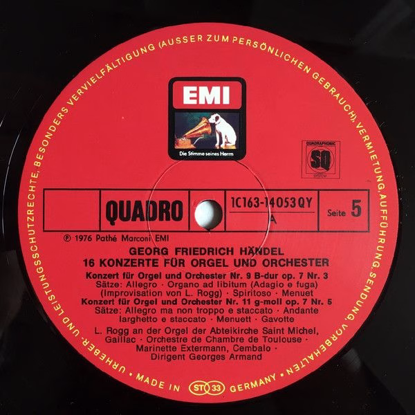 His Master's Voice 1C 163-14 051/54 QY - Georg Friedrich Händel, - Image 7