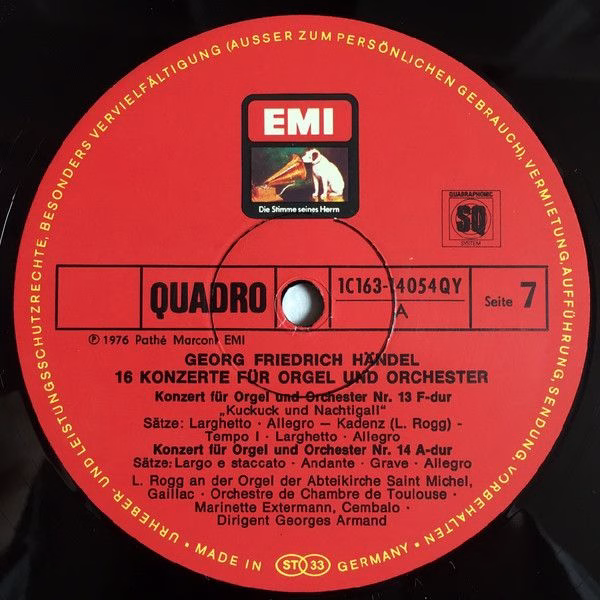 His Master's Voice 1C 163-14 051/54 QY - Georg Friedrich Händel, - Image 9