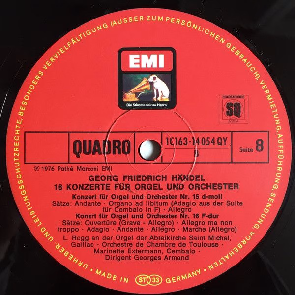 His Master's Voice 1C 163-14 051/54 QY - Georg Friedrich Händel, - Image 10