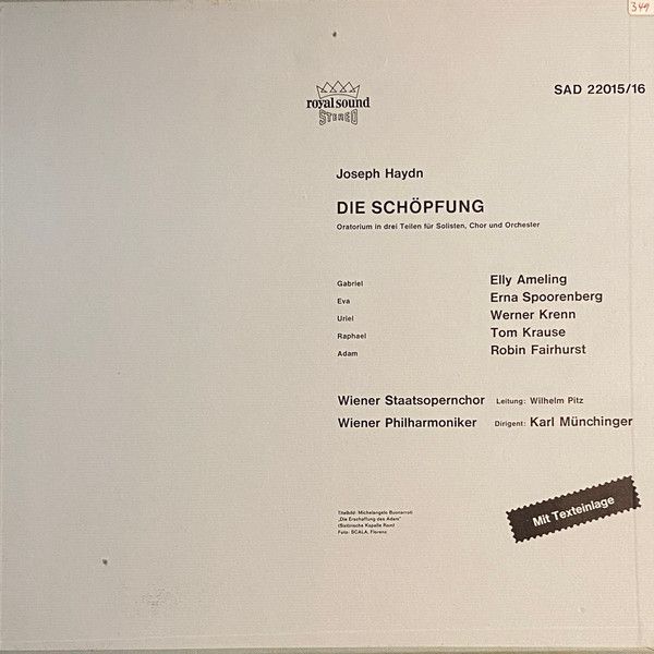 DECCA SAD 22015/16 - Joseph Haydn, Elly Ameling, Werner Krenn, T - Image 2