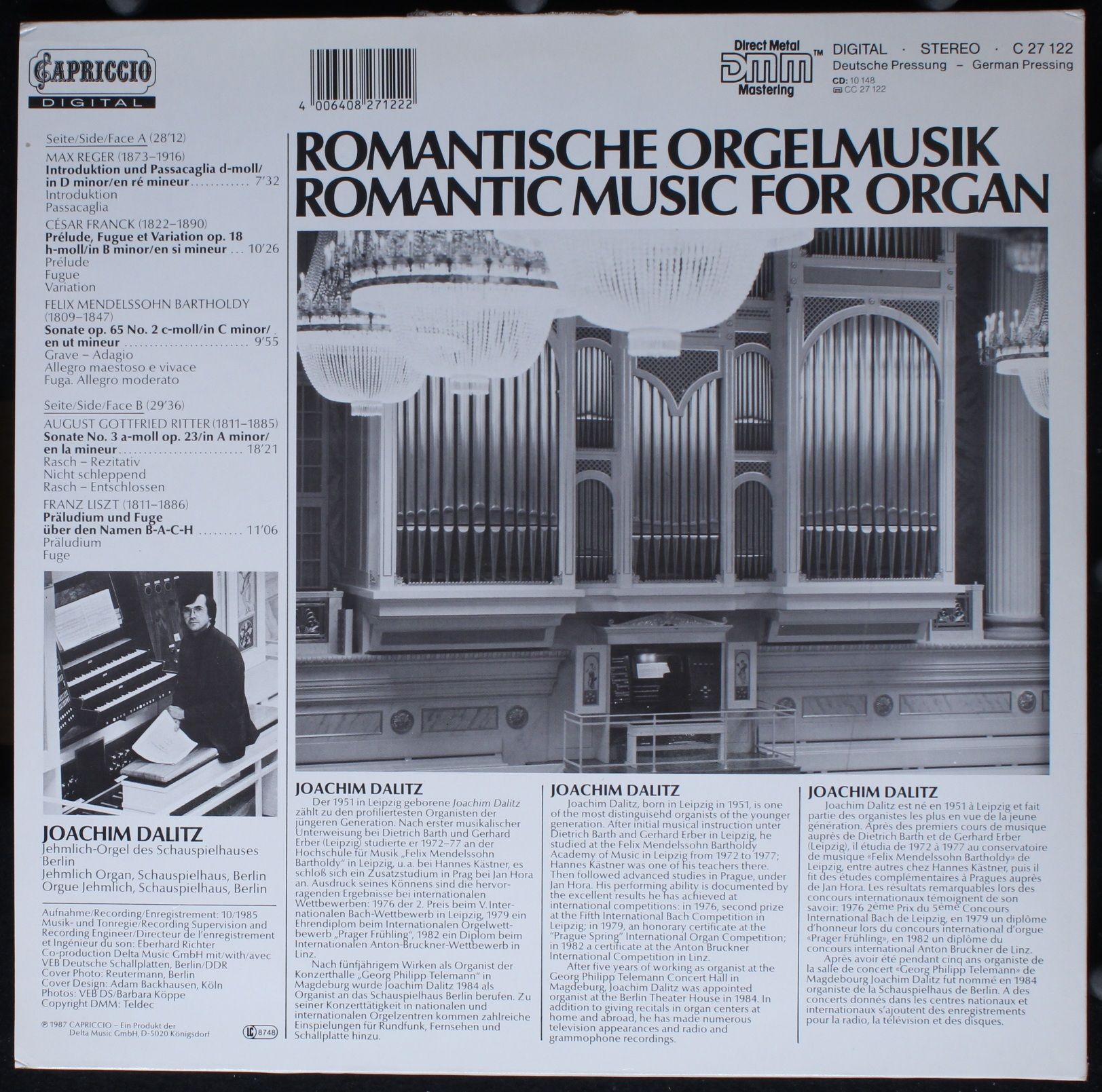 Capriccio C 27 122 - Joachim Dalitz - Romantische Orgelmusik = R - Image 4