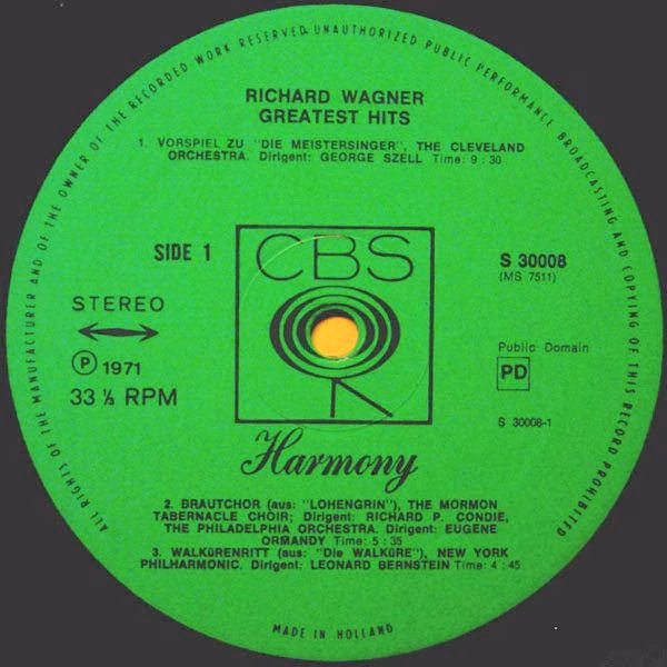CBS Harmony S 30008 - Richard Wagner - Greatest Hits - Image 3
