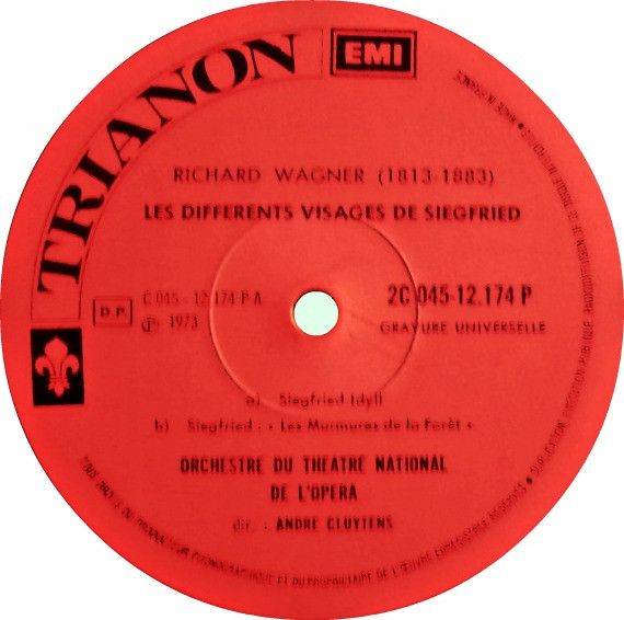 Trianon 2C 045-12174 - Richard Wagner, Orchestre National De L'O - Image 2