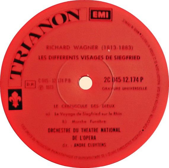 Trianon 2C 045-12174 - Richard Wagner, Orchestre National De L'O - Image 3