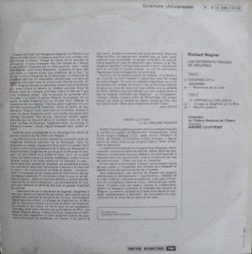 Trianon 2C 045-12174 - Richard Wagner, Orchestre National De L'O - Image 4