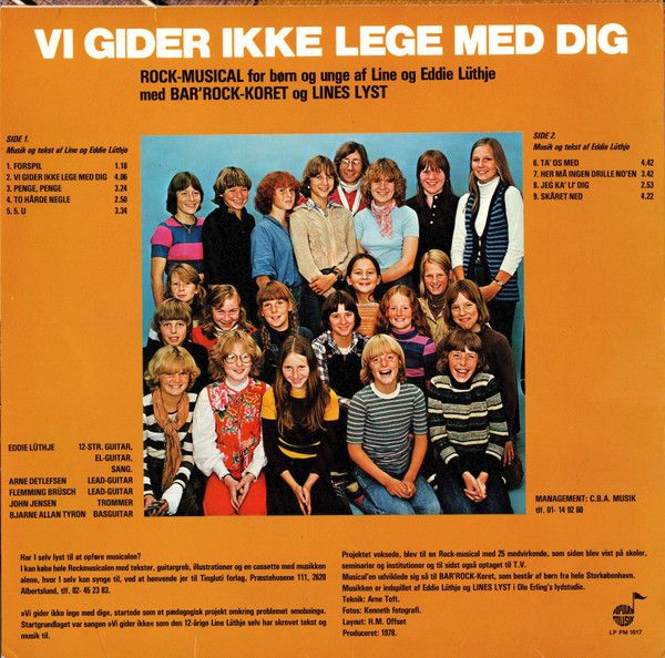 Populær Musik LP PM 1817 - Line Lüthje, Eddie Lüthje, Bar'Rock, - Image 2