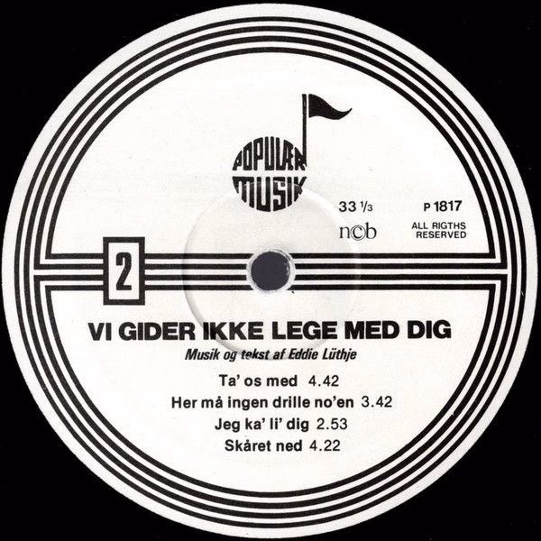 Populær Musik LP PM 1817 - Line Lüthje, Eddie Lüthje, Bar'Rock, - Image 4