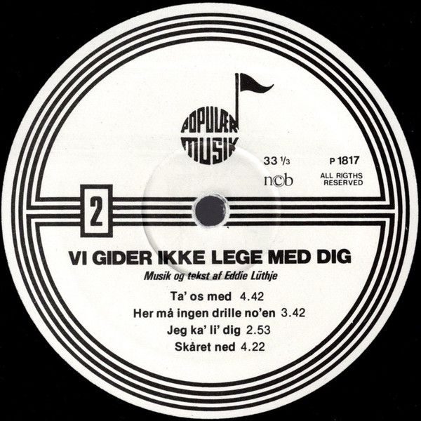 Populær Musik LP PM 1817 - Line Lüthje, Eddie Lüthje, Bar'Rock, - Image 4