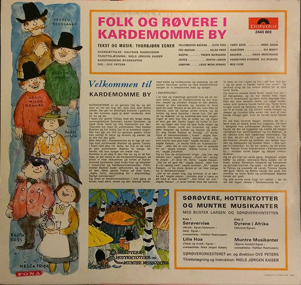 Polydor 2443 003 - Various - Folk Og Røvere I Kardemomme By / Sø - Image 2