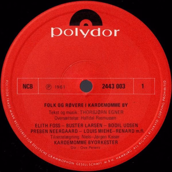 Polydor 2443 003 - Various - Folk Og Røvere I Kardemomme By / Sø - Image 3
