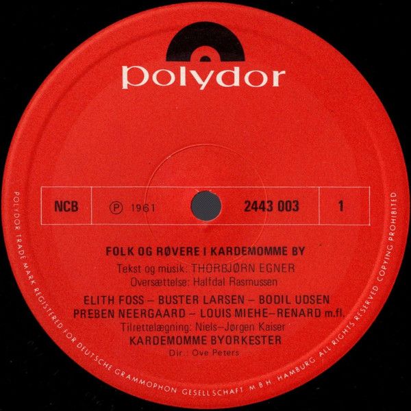 Polydor 2443 003 - Various - Folk Og Røvere I Kardemomme By / Sø - Image 3