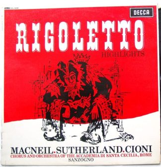 DECCA SXL 6008 - Giuseppe Verdi, Cornell Macneil, Joan Sutherlan