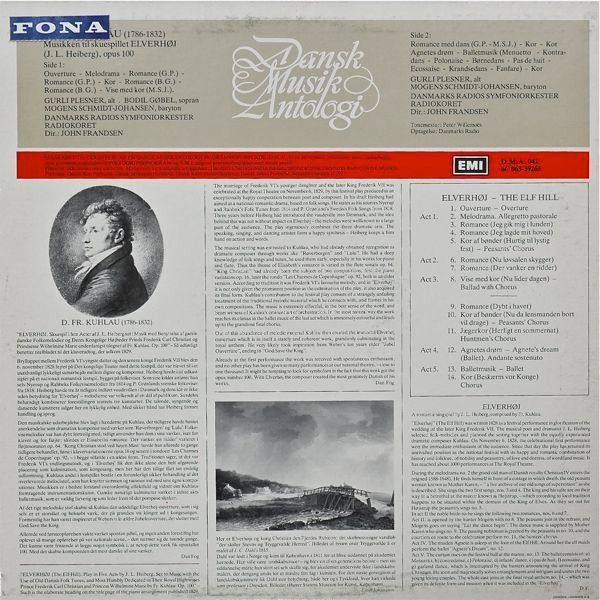 EMI D.M.A. 041 - Daniel Friedrich Rudolph Kuhlau, Bodil Gøbel, G - Image 2