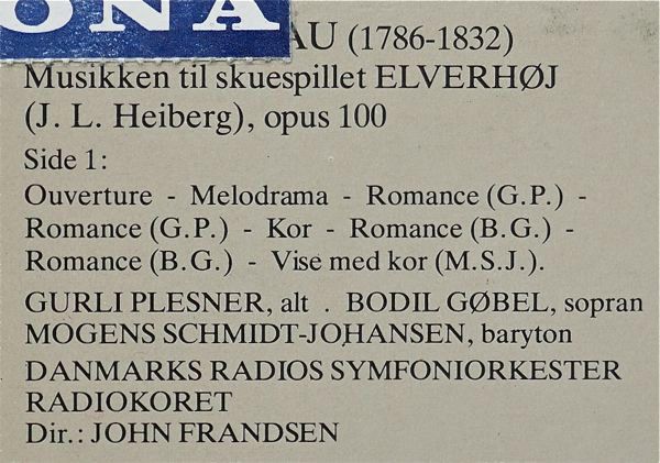 EMI D.M.A. 041 - Daniel Friedrich Rudolph Kuhlau, Bodil Gøbel, G - Image 3
