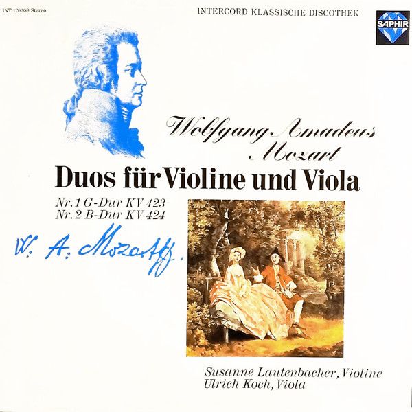 Intercord 120.889 - Wolfgang Amadeus Mozart, Susanne Lautenbache