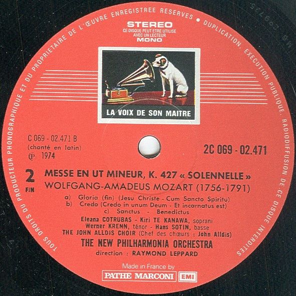 La Voix De Son Maître 2C 069-02471 - Wolfgang Amadeus Mozart, Il - Image 6
