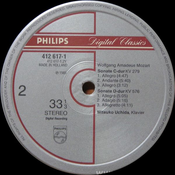 Philips 412 617-1 - Wolfgang Amadeus Mozart, Mitsuko Uchida - 3 - Image 4
