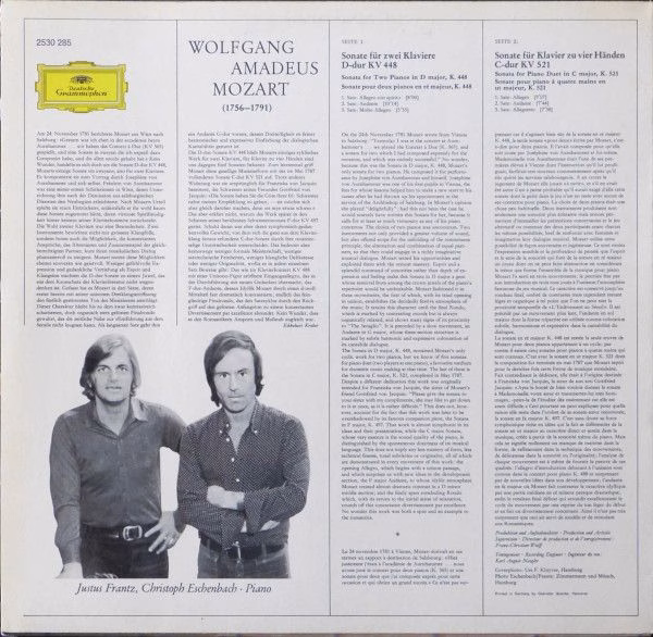 Deutsche Grammophon 2530 285 - Wolfgang Amadeus Mozart, Christop - Image 2