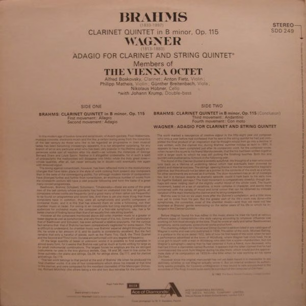 Ace Of Diamonds SDD 249 - Johannes Brahms, Richard Wagner, Mitgl - Image 2