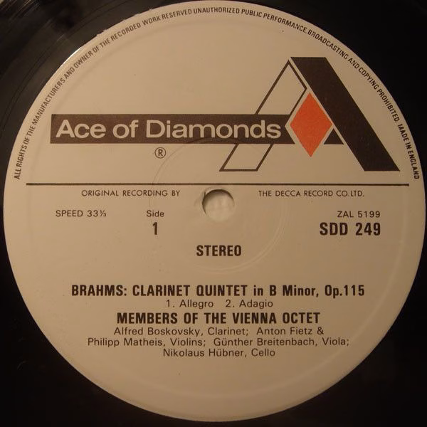 Ace Of Diamonds SDD 249 - Johannes Brahms, Richard Wagner, Mitgl - Image 3