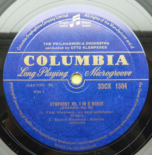 Columbia 33CX 1504 - Johannes Brahms, Philharmonia Orchestra, Ot - Image 3