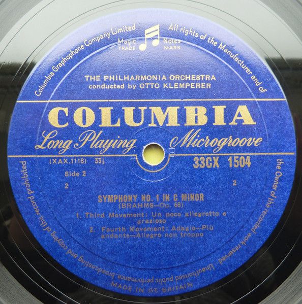 Columbia 33CX 1504 - Johannes Brahms, Philharmonia Orchestra, Ot - Image 4