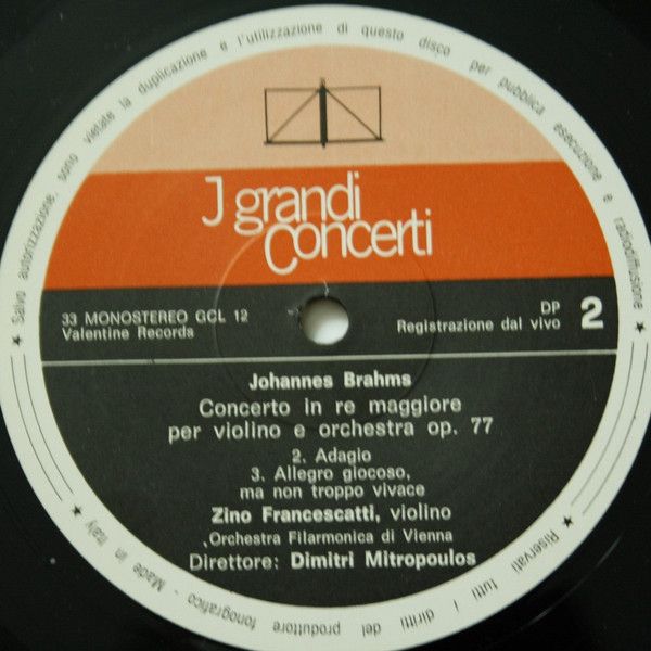 Longanesi Periodici GCL 12 - Johannes Brahms, Zino Francescatti, - Image 2