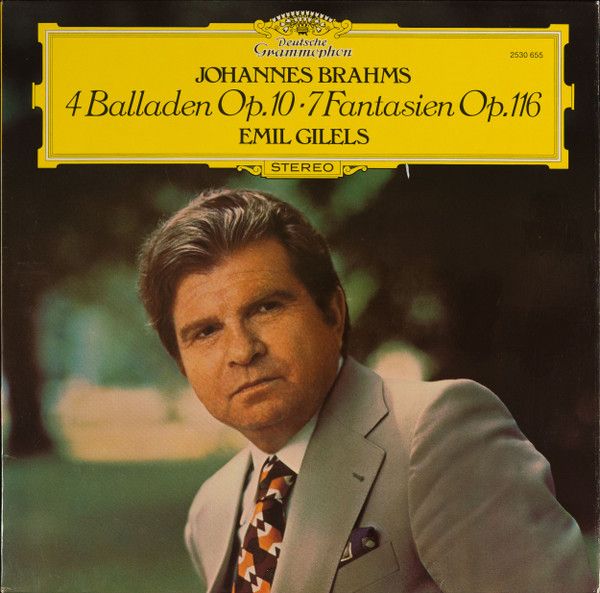 Deutsche Grammophon 2530 655 - Johannes Brahms, Emil Gilels - Ba