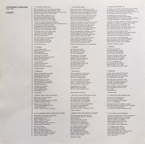 Philips 9500 785 - Johannes Brahms, Jessye Norman, Geoffrey Pars - Image 4