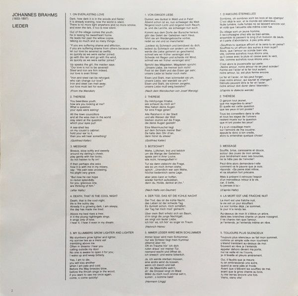 Philips 9500 785 - Johannes Brahms, Jessye Norman, Geoffrey Pars - Image 4