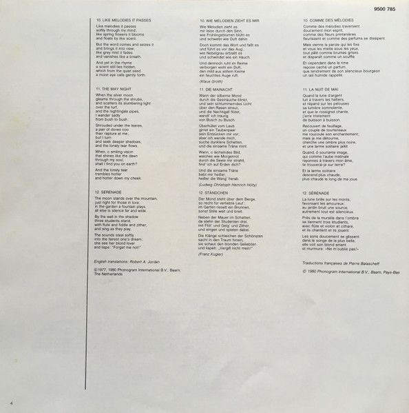 Philips 9500 785 - Johannes Brahms, Jessye Norman, Geoffrey Pars - Image 6