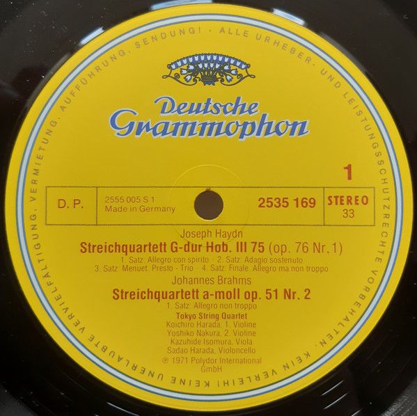 Deutsche Grammophon 2535 169 - Joseph Haydn, Johannes Brahms, To - Image 3