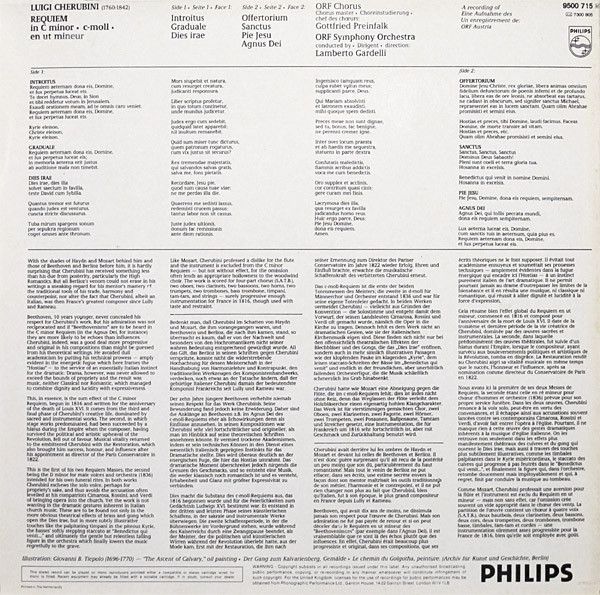 Philips 9500 715 - Luigi Cherubini, ORF Symphonieorchester, ORF- - Image 2