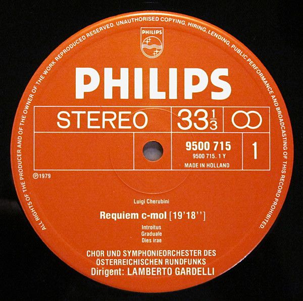 Philips 9500 715 - Luigi Cherubini, ORF Symphonieorchester, ORF- - Image 3