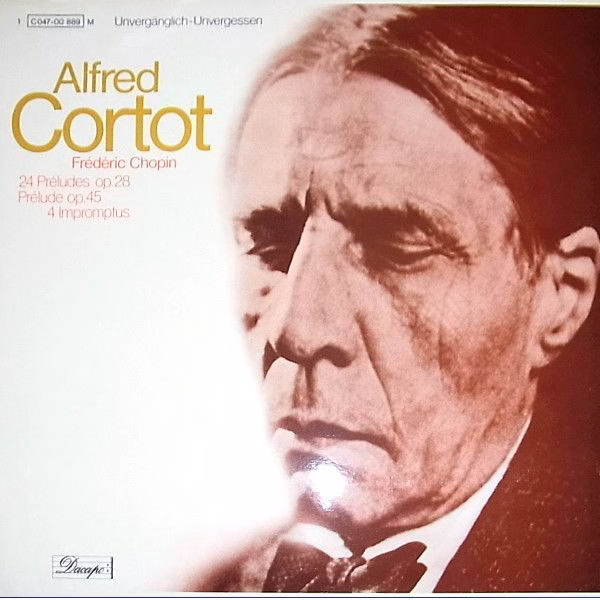 Dacapo 1 C 047-00 889 M - Alfred Cortot, Frédéric Chopin - 24 Pr