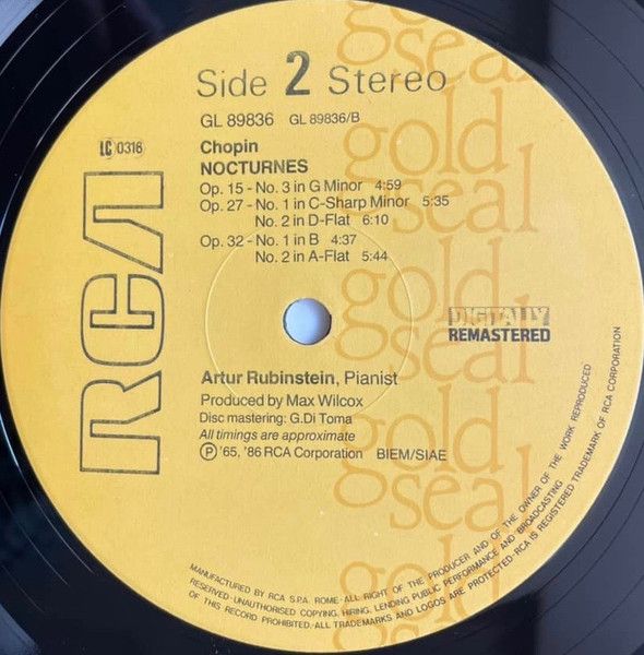RCA Gold Seal GL 89836 - Frédéric Chopin, Arthur Rubinstein - No - Image 4