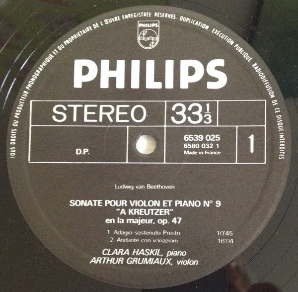 Philips 6539 025 - Ludwig Van Beethoven, Clara Haskil, Arthur Gr - Image 5