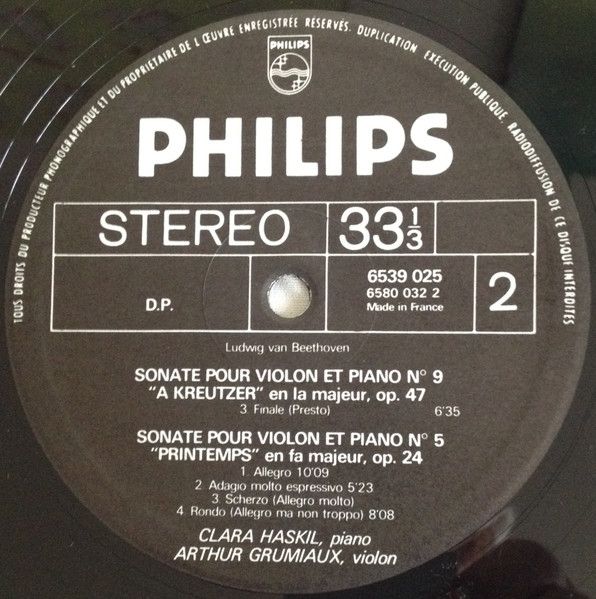 Philips 6539 025 - Ludwig Van Beethoven, Clara Haskil, Arthur Gr - Image 6