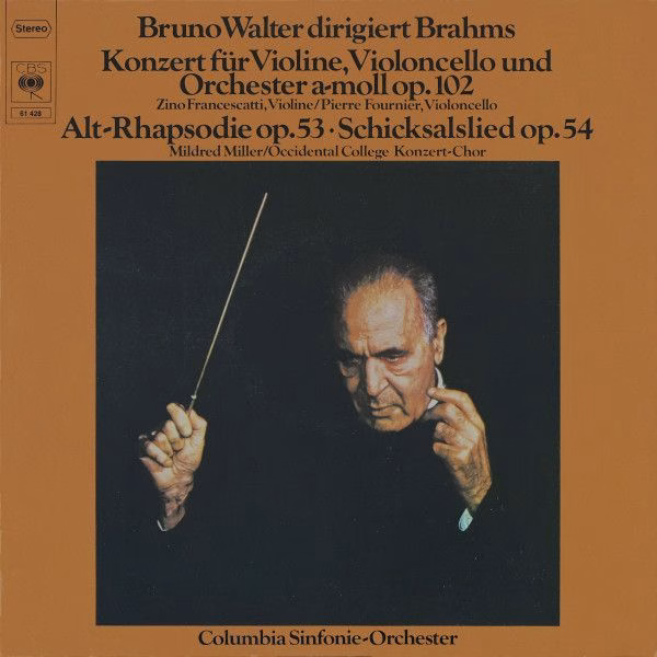 CBS 61 428 - Bruno Walter, Johannes Brahms, Columbia Symphony Or