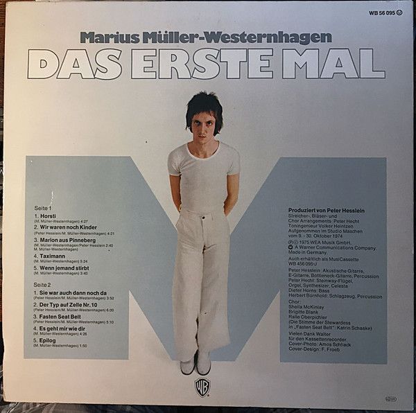 Warner Bros. Records WB 56 095 - Marius Müller-Westernhagen - Da - Image 2