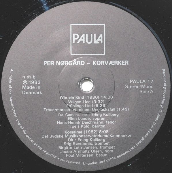 Paula PAULA 17 - Per Nørgård, Da Camera-Koret, Det Jyske Musikko - Image 6