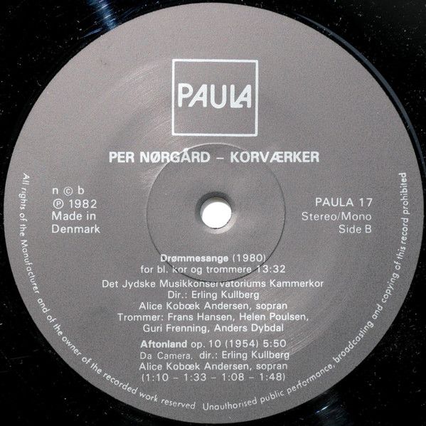 Paula PAULA 17 - Per Nørgård, Da Camera-Koret, Det Jyske Musikko - Image 7
