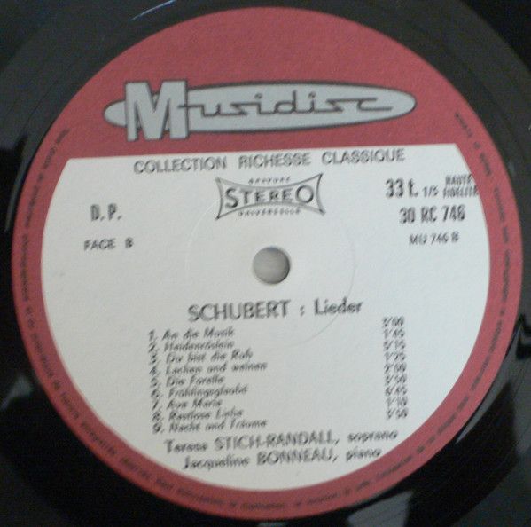 Musidisc 30 RC 746 - Franz Schubert, Wolfgang Amadeus Mozart, Te - Image 4